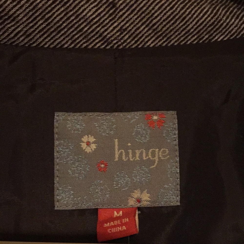 Hinge Cute Crossover Button Jacket Size Medium - image 2